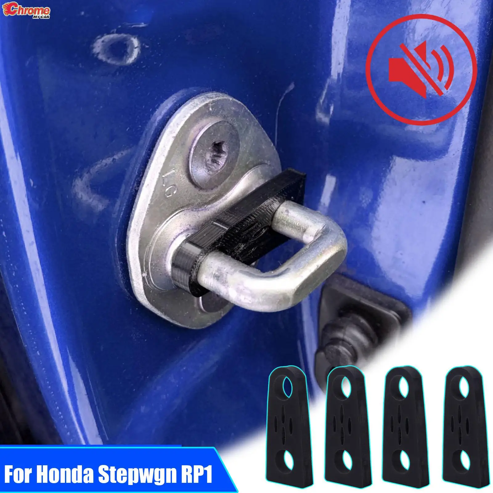 Car Sound Damper Door Lock Buffer For Honda Stepwgn RP1 2015-2022 Rattling STOP Soundproof Screaks Deaf Seal Deadener Deadening