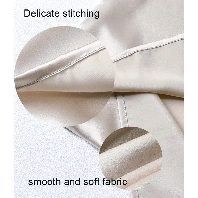 Luxurious 100% Natural Mulberry Silk Pillowcase with Lenzing Tencel Backing