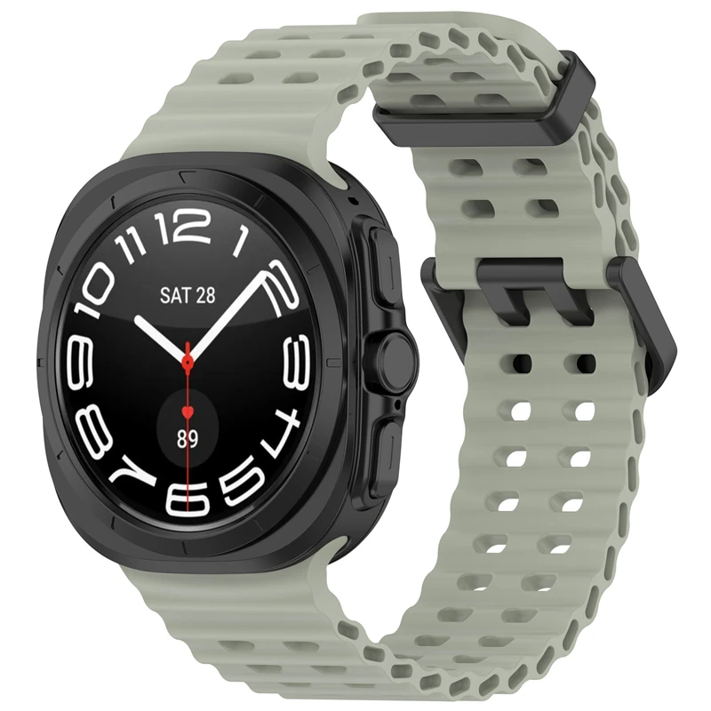 Silicone Sports Strap for 47mm Watch - Soft and Adjustable Bracelet Band for Men and Women