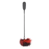 54.5CM Feather Whip,PU Leather Spanking Paddle,Horse Whip fo Horse Equestrian Riding Equestrian bat,CosplaySexy Props 5