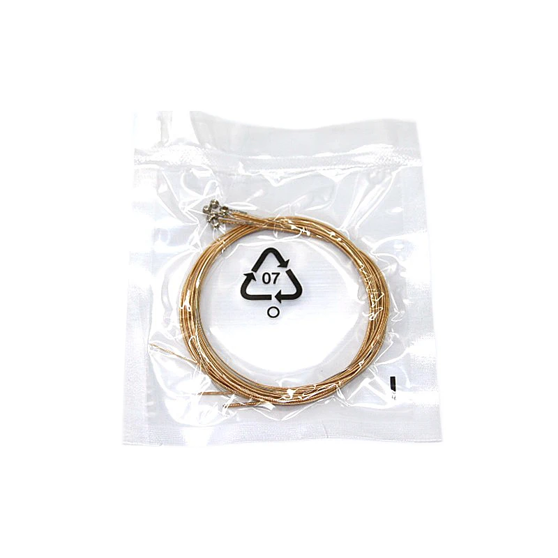 Premium Brass Guitar String Replacement for Electric and Acoustic Guitars (Set of 6)