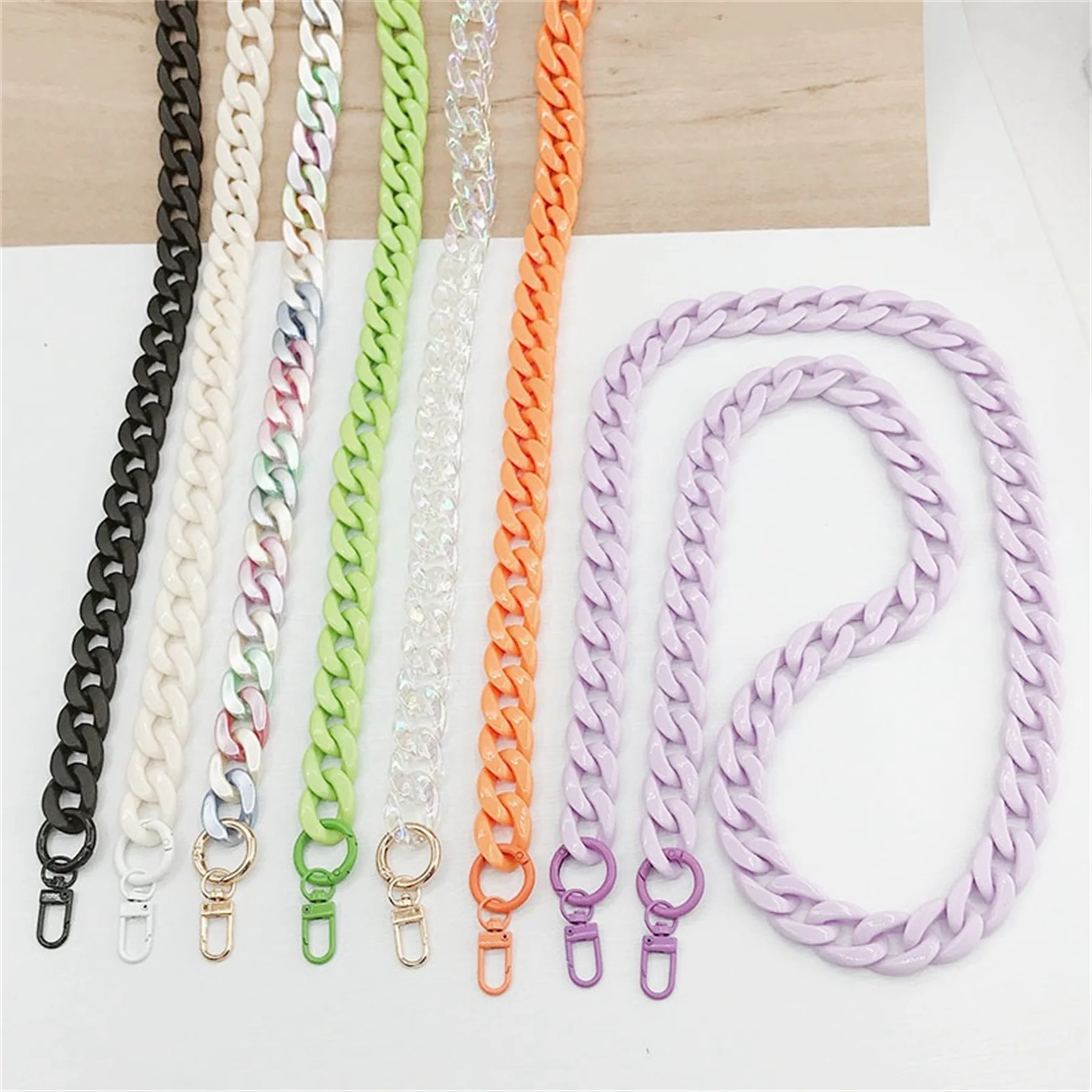 LuxuryKoreanMobilePhoneCorssbodyLanyardAcrylicCandyColorStraps