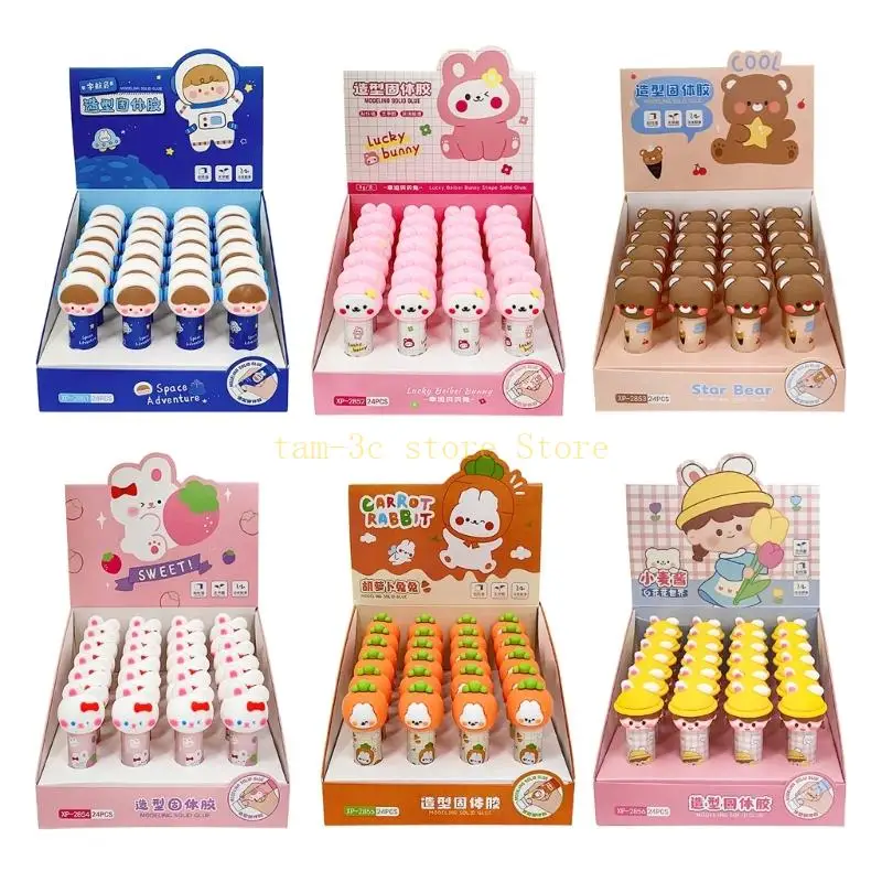 

Твердые клеи Студенческие канцелярские принадлежности Клеи-карандаши для школьных офисных поделок DIY Needs D0UA