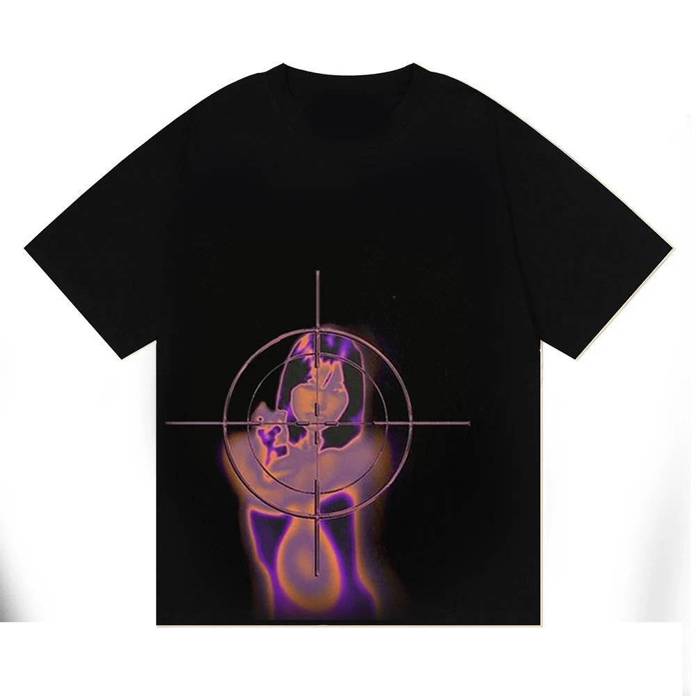 

Black Oversized T-shirt Women's 2022 Summer Harajuku Gothic Printed Short Sleeve Graphic T-shirt Women's Plus Size Top T-shirt