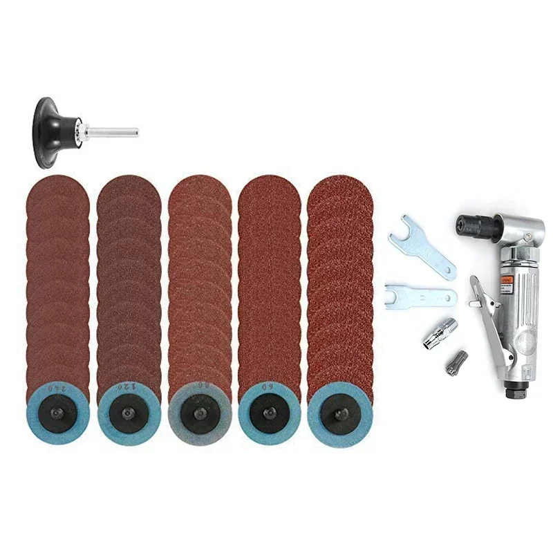 Air Angle Die Grinder 90 Degree Pneumatic Grinding Machine Mill Engraving Tool Pneumatic Die Grinder Carving Machine Tool Set 2