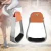 2 Pieces Horse Riding Stirrups Lightweight English Saddle Step Anti Skid Western 1