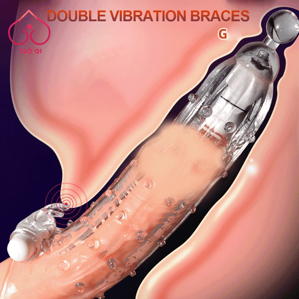 Penis Sleeve Extensions Condom Male Enlargement Delay Vibrators Clits Massager Cock Ring Vibrating Cover Sex Toys For Men |