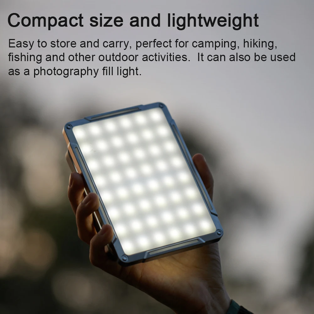 

Outdoor Camping Light Campsite Portable Tent Lamp With USB Rechargeable Adjustable Brightness For Hiking Fishing Emergency Tools