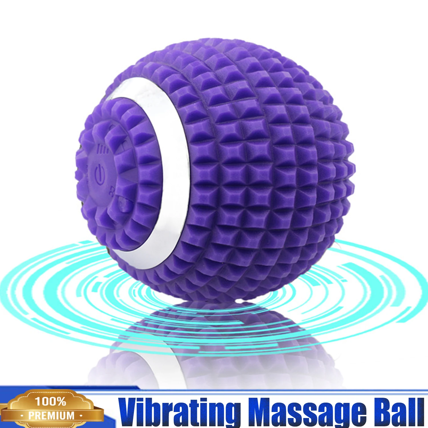 ElectricMassageBall4SpeedHighIntensityVibratingMyofascialReleaseforMuscleYoga