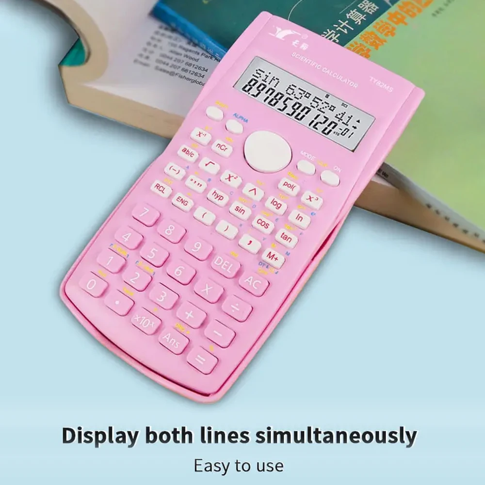 2 Lines LCD DisplayScientific Calculators Math Calculator with 240 Multi-Functional Calculator  Ideal for Teachers