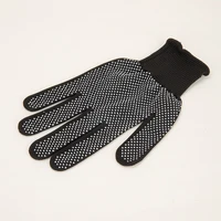 Gants résistants à la chaleur, gants de coiffure Anti-chaleur avec bosses en Silicone, mitaines de coiffure antidérapantes pour fer à friser baguette 5