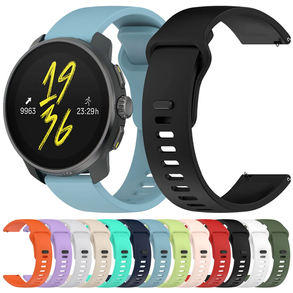 Premium Silicone Strap for Smartwatches - Durable and Stylish 20/22mm Bracelet Replacement