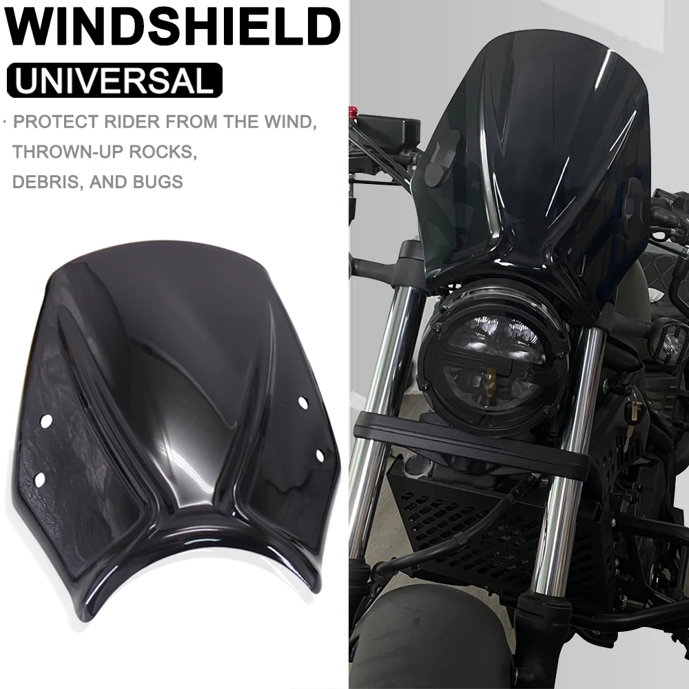 Parabrisas Universal para motocicleta, Deflector de viento para