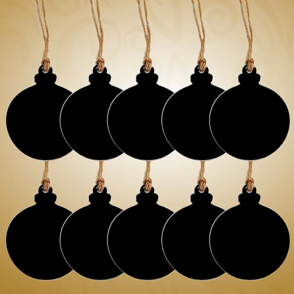 

Mini Two-sided Chalkboard with Hemp Rope Blackboard Message Board Home Decoration Pendant DIY Accessories