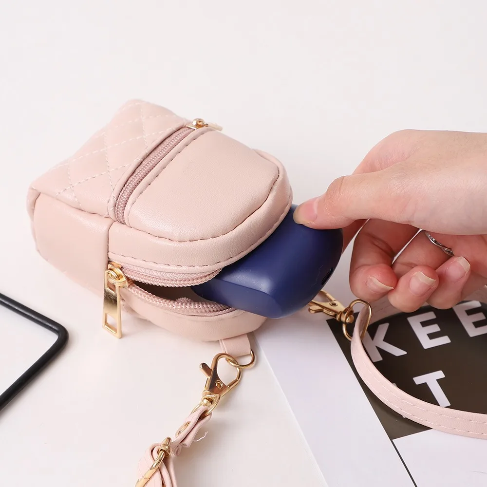 Zipper Coin Purse Portable Hanging Pendant Mini Backpcak Mini Bag Key Wallet Coin Wallet Children Women Girl Storage Pouch