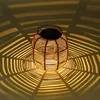 Solar Landscape Lamp 600mAh Imitation Rattan Yard Lantern Waterproof Lighting Ornaments Home Decor for Bedroom Outdoor  Backyard 2