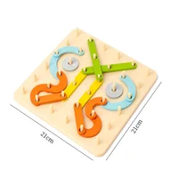 Montessori Kinder Geo Board Holz Puzzle Set – Bild 5