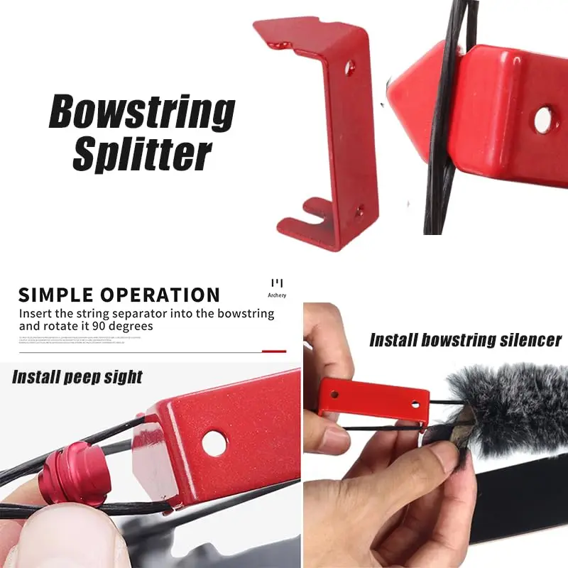 Silenziatori Per Corda D'Arco - 2 Pezzi In Flanella, 20cm | Per Arco Ricurvo, Lungo O Tradizionale - Foto 6