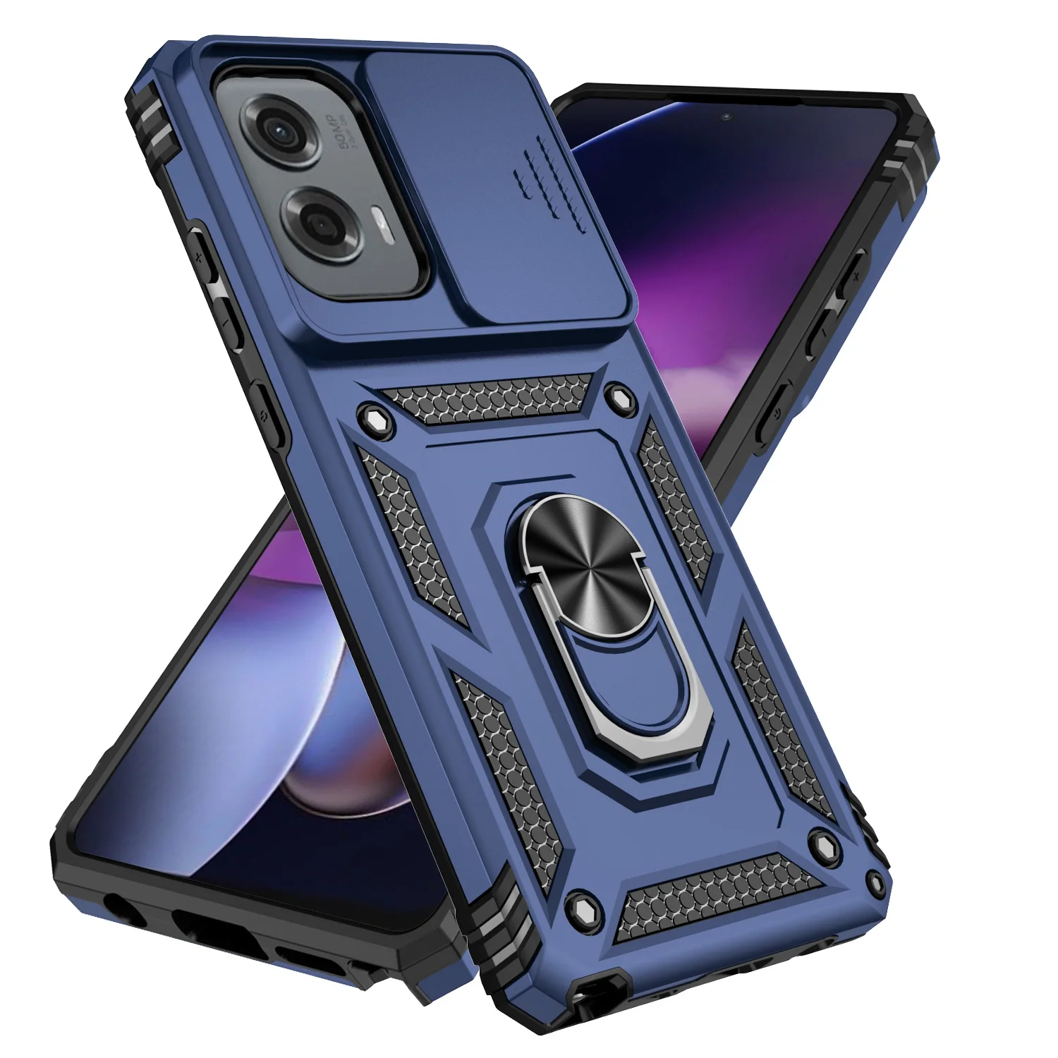Shockproof Slide Camera Lens Case for Motorola Moto Edge & G Series