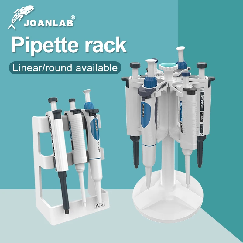 JOANLAB Laboratory Pipette Rack Trapezoid Pipette Stander And Round Pipette Holder For Placing Lab Micropipette