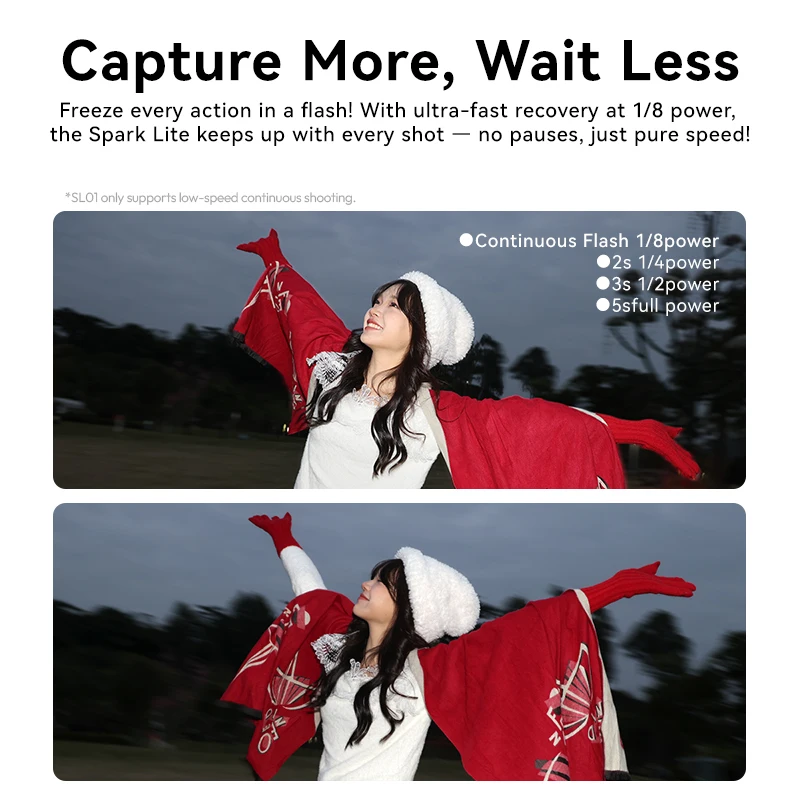 Ulanzi SL01/SL02 Spark Lite Camera Flash Mini Portable Photograph Video Light for Sony Canon Nikon DSLR Cameras Vlog Livestream