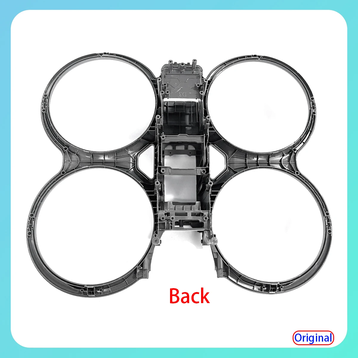 Détail des coques de remplacement pour drone DJI, pièces détachées de haute qualité, avec finition lisse.