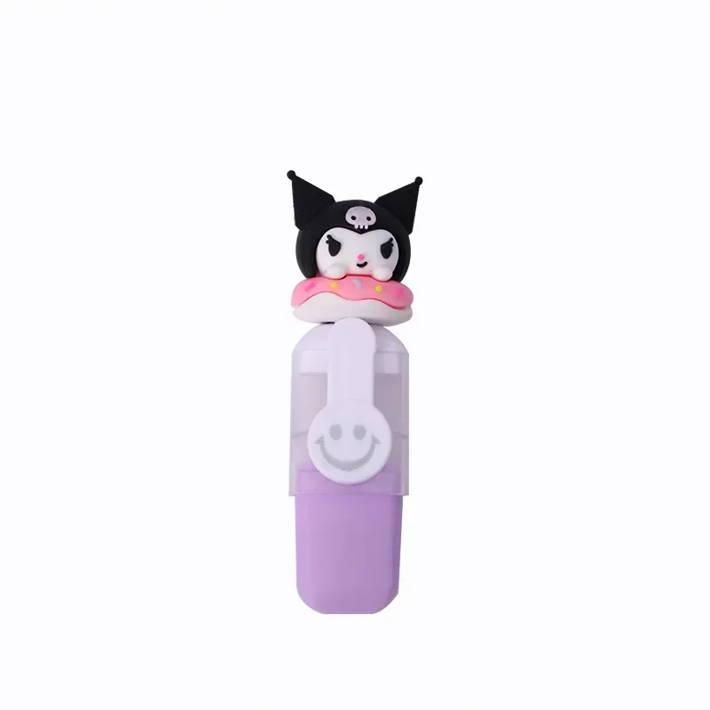 Sanrio Highlighter 6-24pcs Kuromi Melody Soft Rubber Doughnut Mini Color Marker For Highlighter Marker Highlighter Pen Art Marker Marker Pen