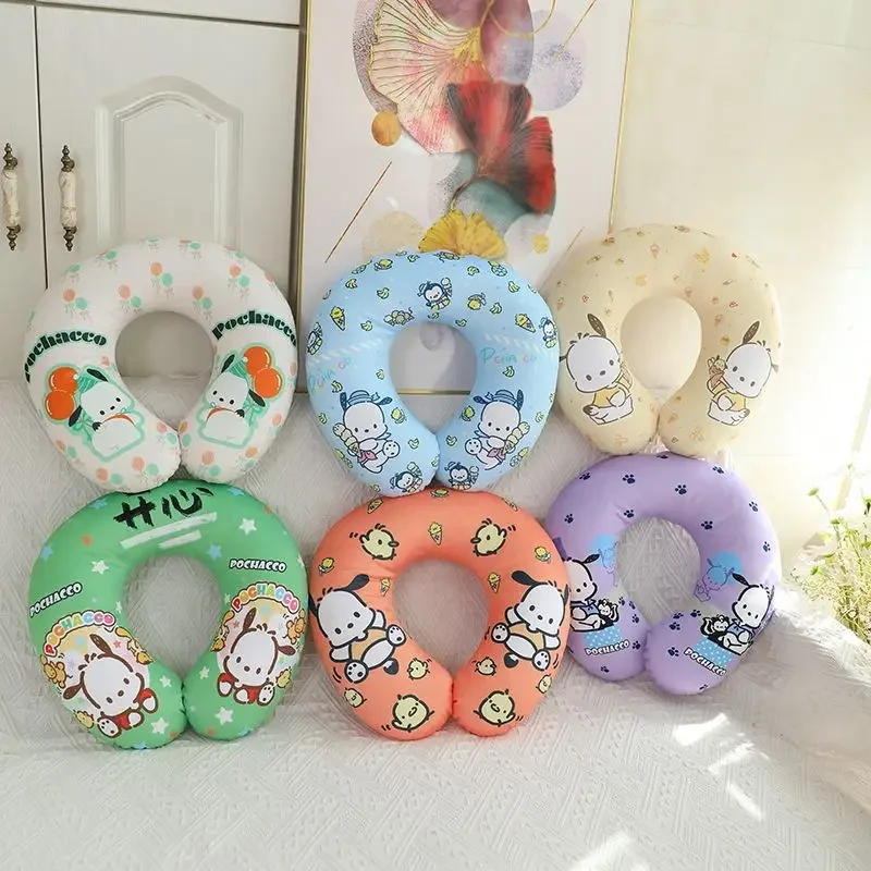 

Новый продукт Sanrio почтовый анимационный периферический мультяшный милый кавайный стиль автомобиль офис белый воротник защита для шеи U-подушка