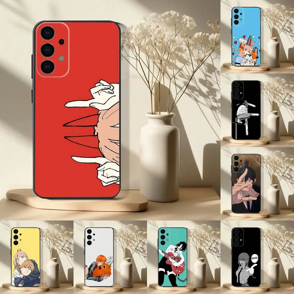 Chainsaw Man Anime Black Soft Phone Case