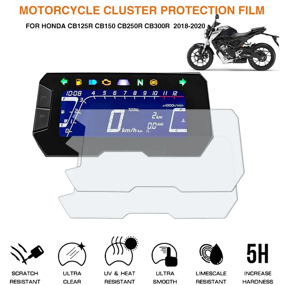 Motorcycle Screen Protector Cluster Scratch Protection Film For Honda CB125 CB125R CB150 CB250R CB300R CB 125 R