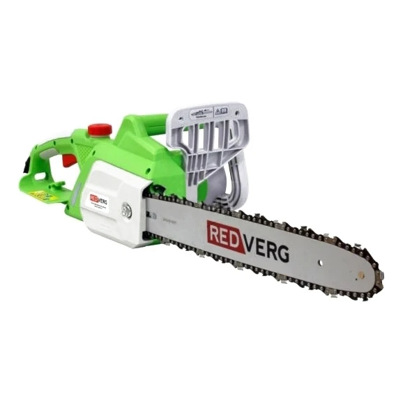 Пила цепная электрическая RedVerg RD-EC2000-16 (Мощность 2000 Вт, длина шины 40 см, шаг цепи 3/8\'\', толщина звена 1.3 мм, 57 звеньев, поперечное расположение, 6 кг)