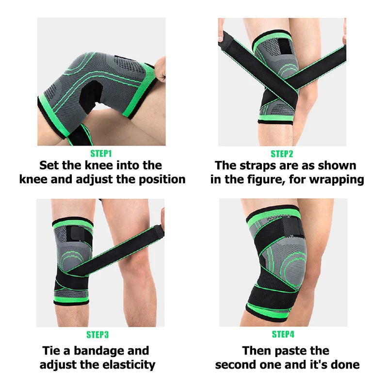 Professional Knee Brace Compression Knee Sleeve Support Bandage for Pain Relief Medical Pad for Running Workout