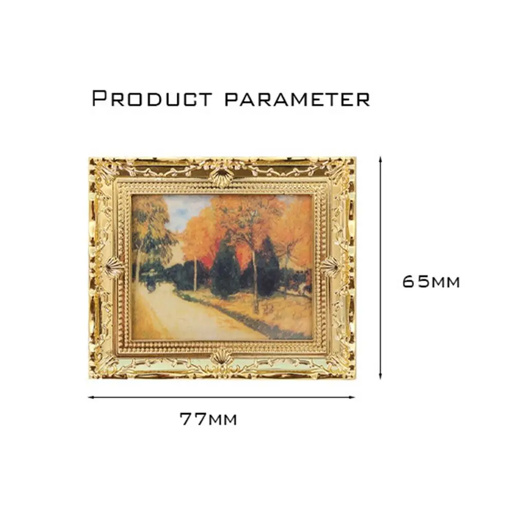 Resin Dollhouse Miniature Accessories Photo Frame