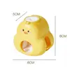 Cartoon Yellow Duck Toothpaste Dispenser Wall Mount No Punching Toothbrush Holders Bathroom Accessories 6