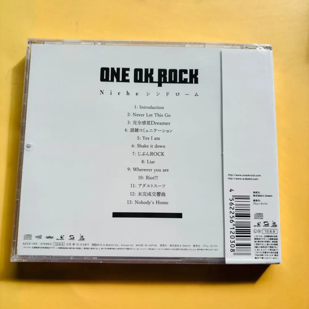 Japanese Rock Band Album Niche Syndrome - ONE OK ROCK - Brand New Sealed CD, Full Tracks Available