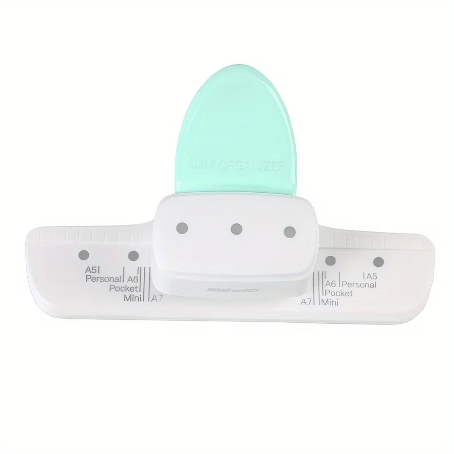 Three-hole hole punch 4mm diameter hole punch paper scrapbooks loose-leaf notebooks pocket books paper punch hole punching tools paper craft punch circle hole punch