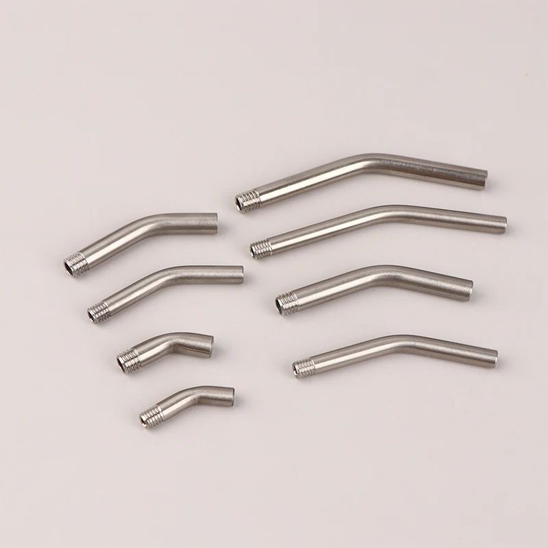 1 stücke m5/m6 ss304 edelstahl gewinde hohl gebogenes rohr für cnc  