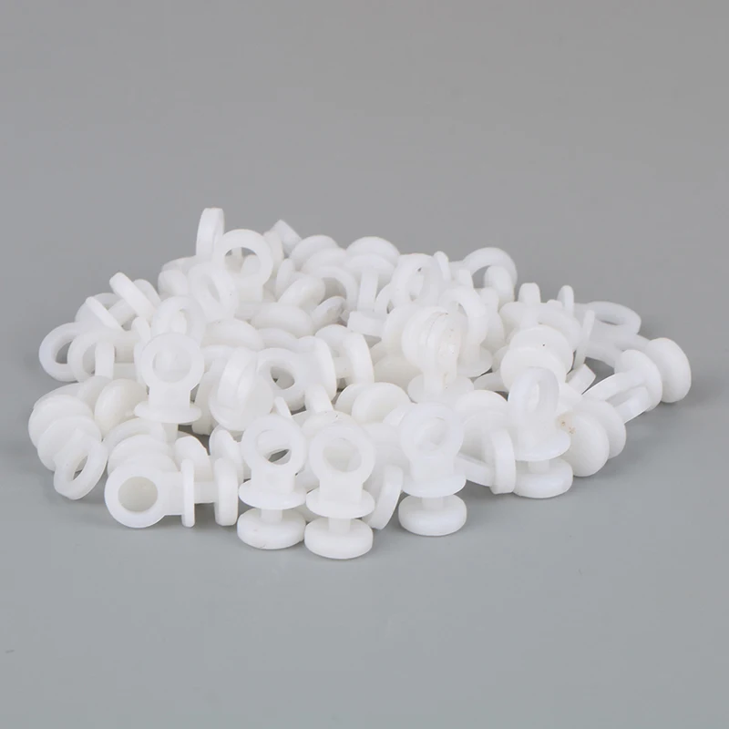 50Pcs Curtain Rail Track Gliders Hanging Glider Hook Ring