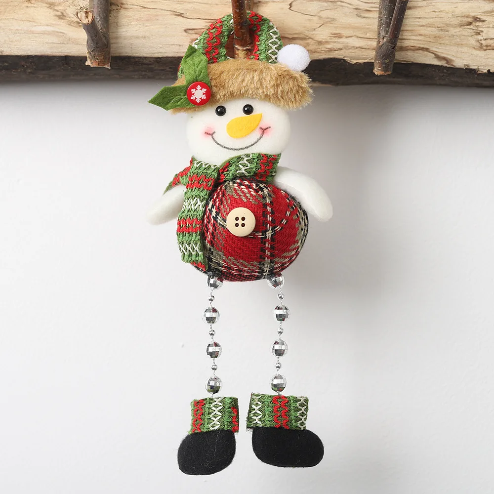 Cute Christmas Dolls Santa Claus Snowman Elk Noel Christmas Tree Decoration for Home Xmas Navidad Kids Gift New Year