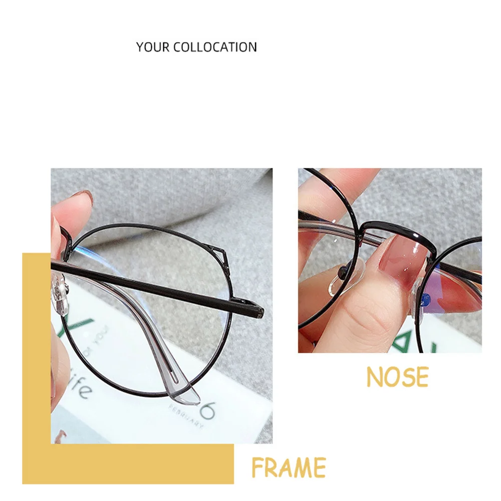 1 Pcs New Cat Ears Anti-Blue Light Glasses Frame Girl Cute Trendy Student Myopia Glasses For Women Student