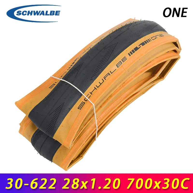 

SCHWALBE ONE 28 Inch 30-622 28x1.20 700x30C All-round Road Bike Yellow Edge Folding Racing Tire 65-100PSI Bicycle Cycling Parts