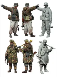 Figurine en résine moulée à l'échelle 1/35, modèle de personnage de la seconde guerre mondiale, kit d'assemblage (2 personnes) non peint, livraison gratuite 