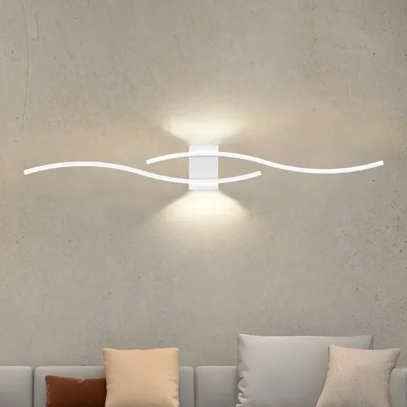 Moder LED Wall Lamp Long Strip led Wall Sconce Living Room TV Background Decor Bedroom Stair Home Indoor Lighting Fixture led wall lamp wall sconces light wall lamp