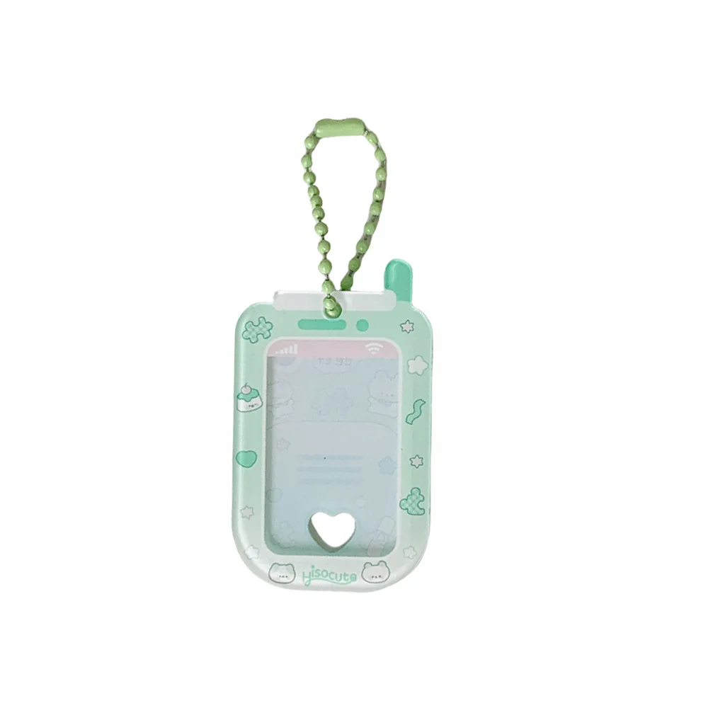 1 inch mobile phone modeling transparent photo frame pendant certificate photos key chain idol pendant 6