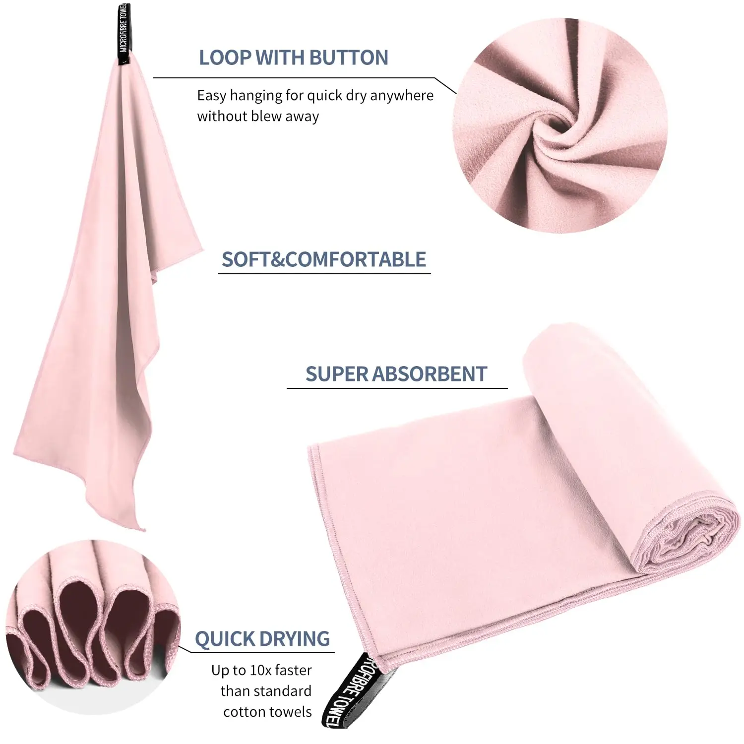 Microfiber Quick-Dry Sports Towel – Super Absorbent & Lightweight 3
