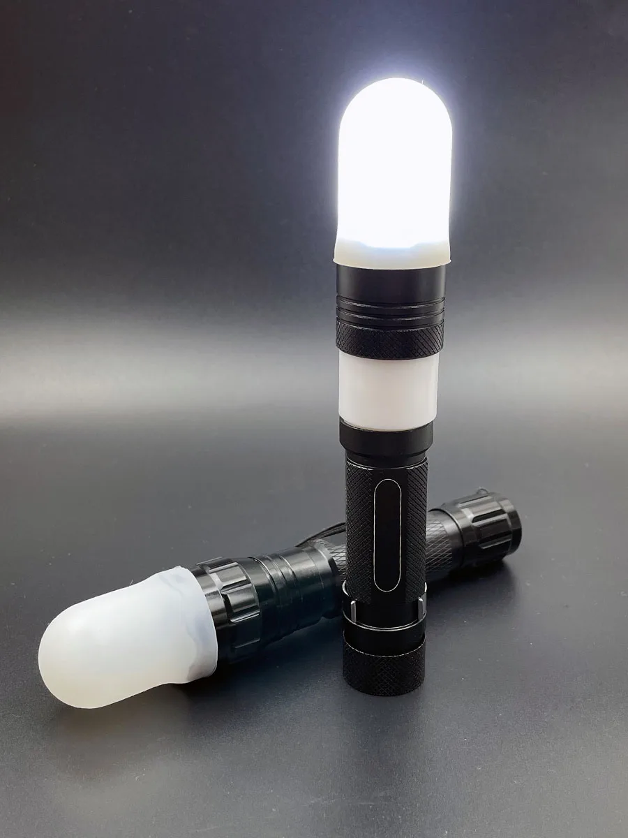 Flashlight Diffuser White for S2 C8 TS21 SP35 IF22A Q8 Plus S21A M21F Indoor Reading Hiking Tent Lighting Silicone