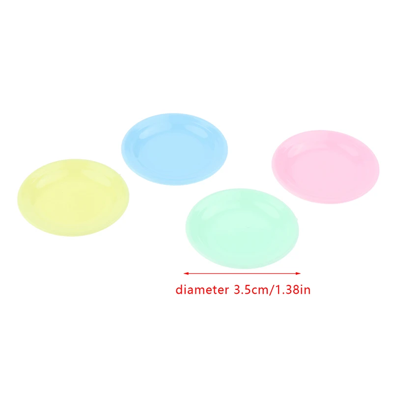 5Pcs 1/12 Doll House Miniature Food Plate Simulation Kitchen Dish Model Toys for Mini Decoration Dollhouse Accessories 3