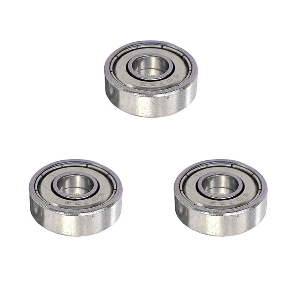 10pcs Miniature Ball Bearings Heavy Load 607ZZ Metal Sealed Miniature Bearing 7x19x6mm Wear Resistant for Skateboard Scooter
