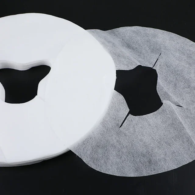 100Pcs Disposable Massage Table Sheets Headrest Pads Face Pillow Cover Cushion Cover Massage Face Cradle Table Head Rest Covers 3
