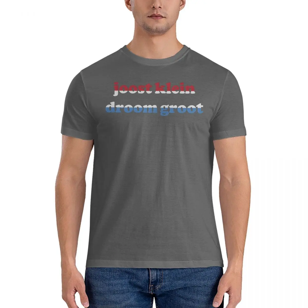thumbnail image 1 of Camisetas Droom Nederland para hombre, algodón, divertidas, cuello redondo, Joost Klein, manga corta, ropa única, 1 of 7